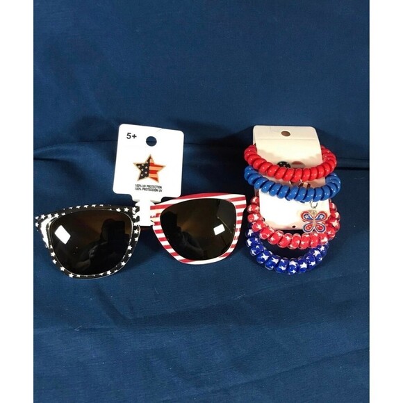 Girl's Stretchy Bracelets Sunglasses Bundle - Picture 1 of 4